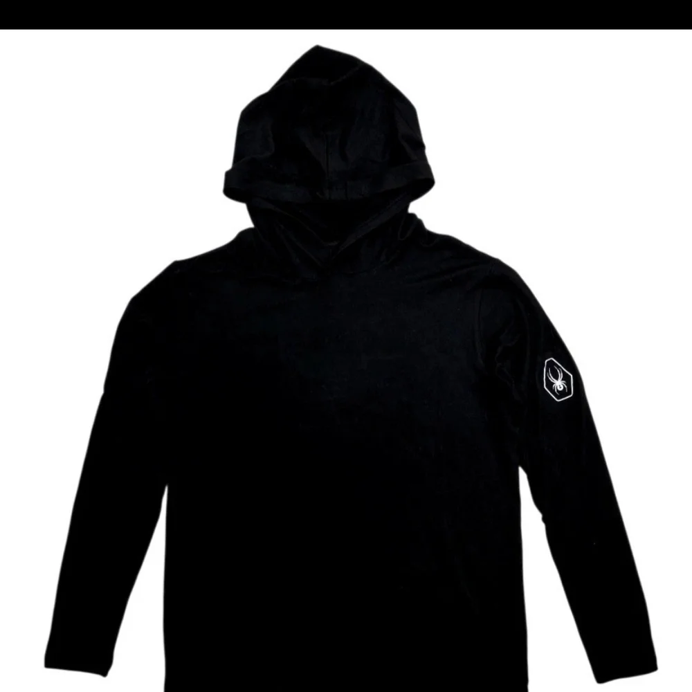Spyder Men's Black Hoodie with Logo - Picture 1 of 5